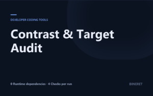 Contrast & Target Audit