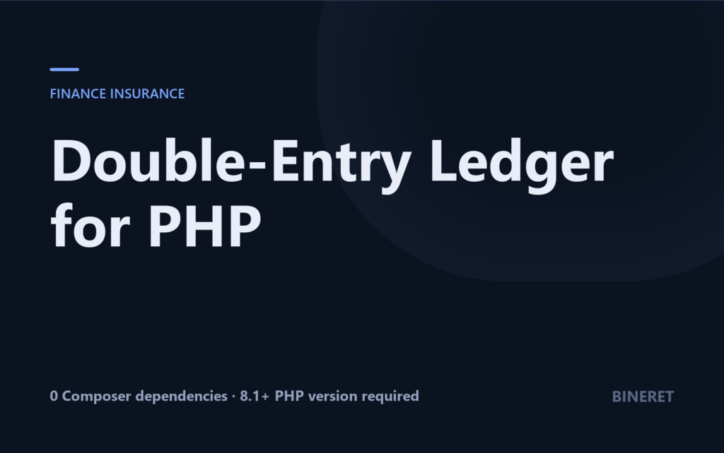 Double-Entry Ledger for PHP