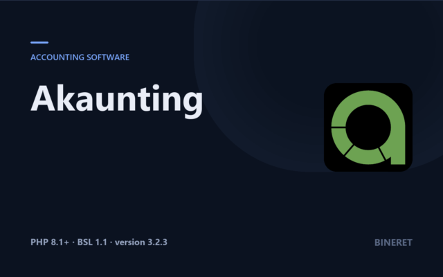 Akaunting 3.2.3 — Self-Hosted Accounting for Small Businesses