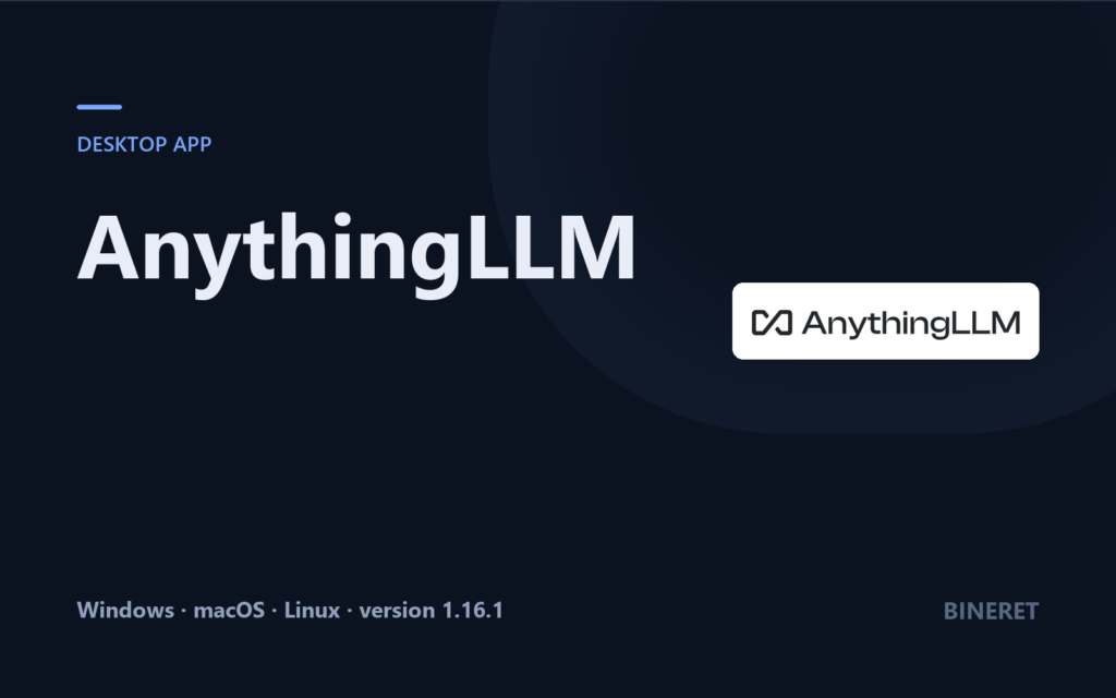 AnythingLLM Desktop on the Bineret cover