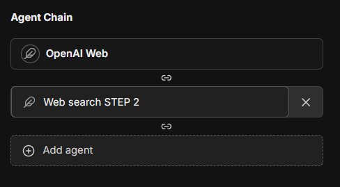 LibreChat agent chain configuration