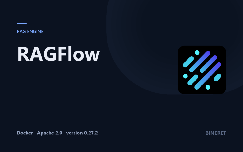 RAGFlow, open-source RAG engine, on the Bineret cover