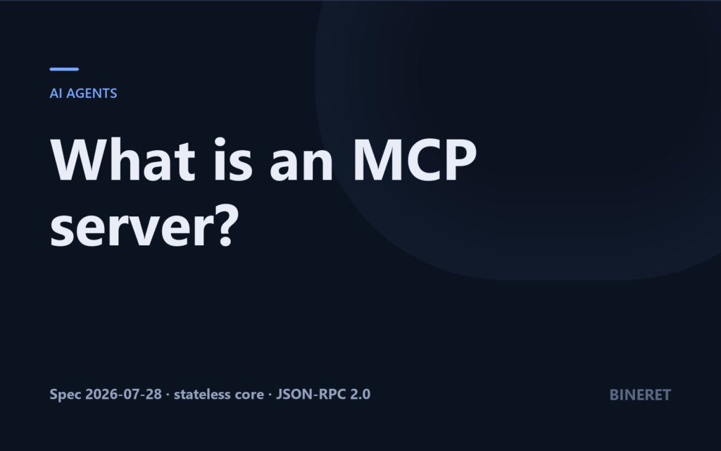 Cover: What is an MCP server, and when is it worth building one